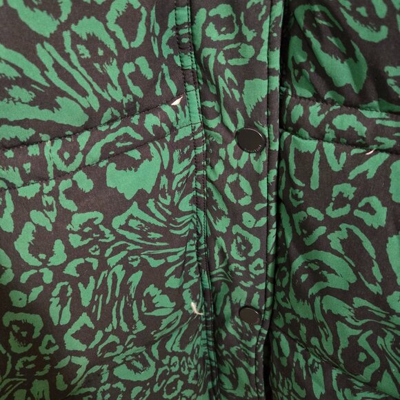 Bimba Y Lola puffer jacket leopard green size M - L - Picture 2 of 4
